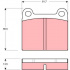 Sada brzdových destiček TRW GDB656 - OPEL ENATOR, KADETT