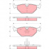 Sada brzdových destiček TRW GDB1430 - SAAB 9