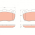 Sada brzdových destiček TRW GDB1452 - LANDROVER DEFENDER