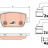 Sada brzdových destiček TRW GDB1732 - FORD S-MAX 2.0 TDCI
