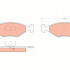 Sada brzdových destiček TRW GDB958 - FIAT FIORINO