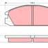 Sada brzdových destiček TRW GDB784 - HONDA ACCORD, CRX