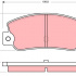 Sada brzdových destiček TRW GDB360 - FIAT CROMA 85-96