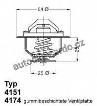 Termostat, chladivo WAHLER (4174.79D)