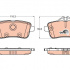 Sada brzdových destiček TRW (GDB1947)