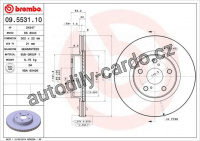 Brzdový kotouč BREMBO 09.5531.10