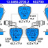 Sada brzdových destiček ATE 13.0460-2700 (AT 602700) - AUDI