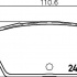 Sada brzdových destiček BREMBO P49051