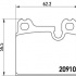 Sada brzdových destiček BREMBO P06005 - ALFA ROMEO, BMW, PORSCHE