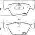 Sada brzdových destiček BREMBO P06057X - BMW