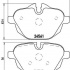 Sada brzdových destiček BREMBO P06064 - BMW