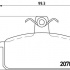 Sada brzdových destiček BREMBO P23018 - LANCIA, SEAT