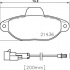 Sada brzdových destiček BREMBO P24147 - FIAT, FORD