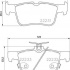 Sada brzdových destiček BREMBO P24201 - FORD