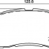 Sada brzdových destiček BREMBO P24203 - FORD