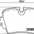 Sada brzdových destiček BREMBO P36032 - JAGUAR