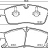 Sada brzdových destiček BREMBO P37022 - JEEP