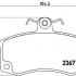 Sada brzdových destiček BREMBO P41004 - LADA