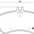 Sada brzdových destiček BREMBO P50071 - MERCEDES-BENZ