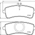 Sada brzdových destiček BREMBO P50132 - MERCEDES-BENZ