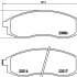 Sada brzdových destiček BREMBO P54037 - MITSUBISHI