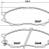 Sada brzdových destiček BREMBO P56083