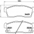 Sada brzdových destiček BREMBO P61108 - CITROËN, MITSUBISHI, PEUGEOT