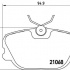 Sada brzdových destiček BREMBO P71004 - SAAB