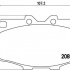 Sada brzdových destiček BREMBO P83006 - TOYOTA