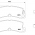 Sada brzdových destiček BREMBO P83017 - LEXUS, TOYOTA