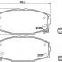 Sada brzdových destiček BREMBO P83020 - TOYOTA