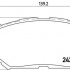 Sada brzdových destiček BREMBO P83082 - SUBARU, TOYOTA