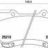 Sada brzdových destiček BREMBO P83140 - TOYOTA