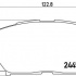 Sada brzdových destiček BREMBO P83141 - DAIHATSU, TOYOTA