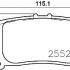 Sada brzdových destiček BREMBO P83153 - TOYOTA