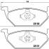 Sada brzdových destiček BREMBO P85041X - AUDI, SEAT, ŠKODA, VW