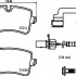 Sada brzdových destiček BREMBO P85150 - AUDI, PORSCHE