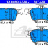 Sada brzdových destiček ATE 13.0460-7320 (AT 607320) - FORD, MAZDA, SAAB, VOLVO