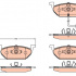 Sada brzdových destiček TRW GDB2108- VW POLO