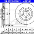 Brzdový kotouč ATE 24.0122-0100 (AT 422100) - VW