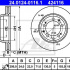 Brzdový kotouč ATE 24.0124-0116 (AT 424116) - PORSCHE