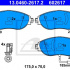 Sada brzdových destiček ATE 13.0460-2617 (AT 602617)