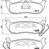 Sada brzdových destiček BREMBO P37011