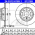 Brzdový kotouč ATE Power Disc 24.0312-0169 (AT 512169) - AUDI, SEAT, ŠKODA, VW