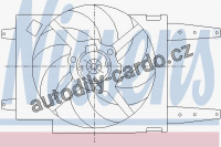 Ventilátor chladiče NISSENS 85065