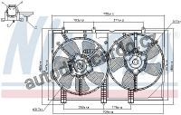 Ventilátor chladiče NISSENS 85276