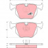 Sada brzdových destiček TRW GDB1119 - BMW 8