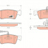 Sada brzdových destiček TRW GDB1672 - VW TOUAREG