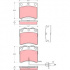 Sada brzdových destiček TRW GDB1368 - VW TRANSPORTER T4