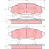 Sada brzdových destiček TRW GDB4014 - PONTIAC GRAND PRIX 88-96